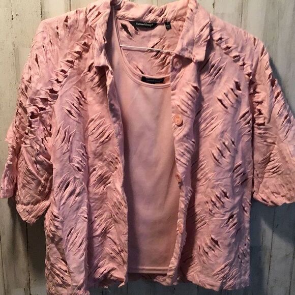 Camisole And blazer by Samuel dong ￼￼ Size medium - Picture 1 of 6